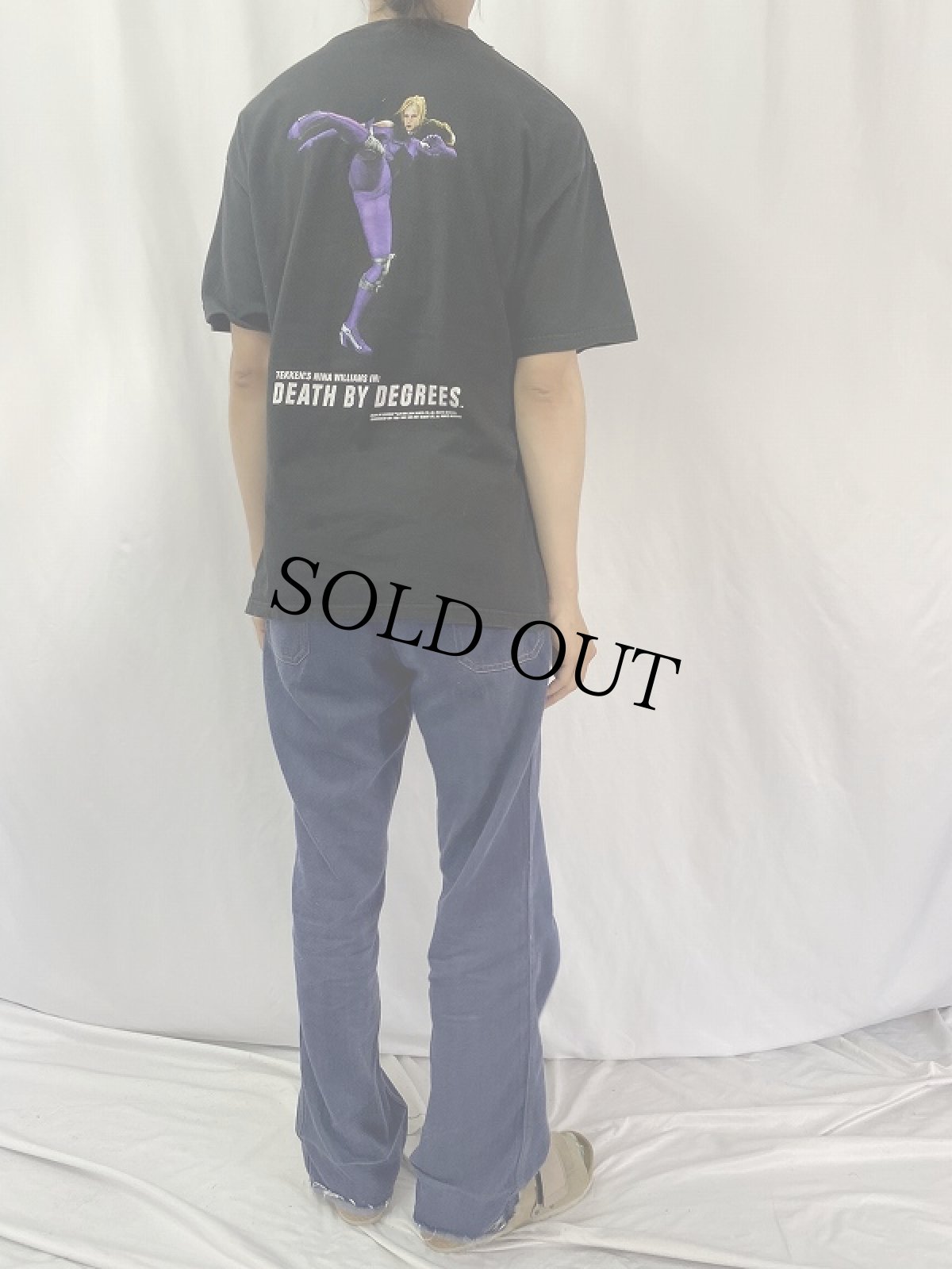 画像4: 2000's DEATH BY DEGREES ゲームキャラクタープリントTシャツ BLACK L (4)