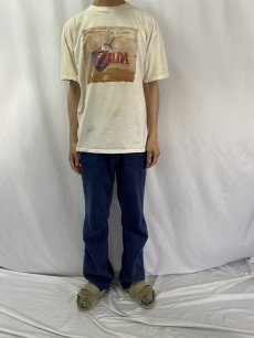 画像2: 90's ZELDA "Ocarina of Time" ゲームプリントTシャツ XL (2)