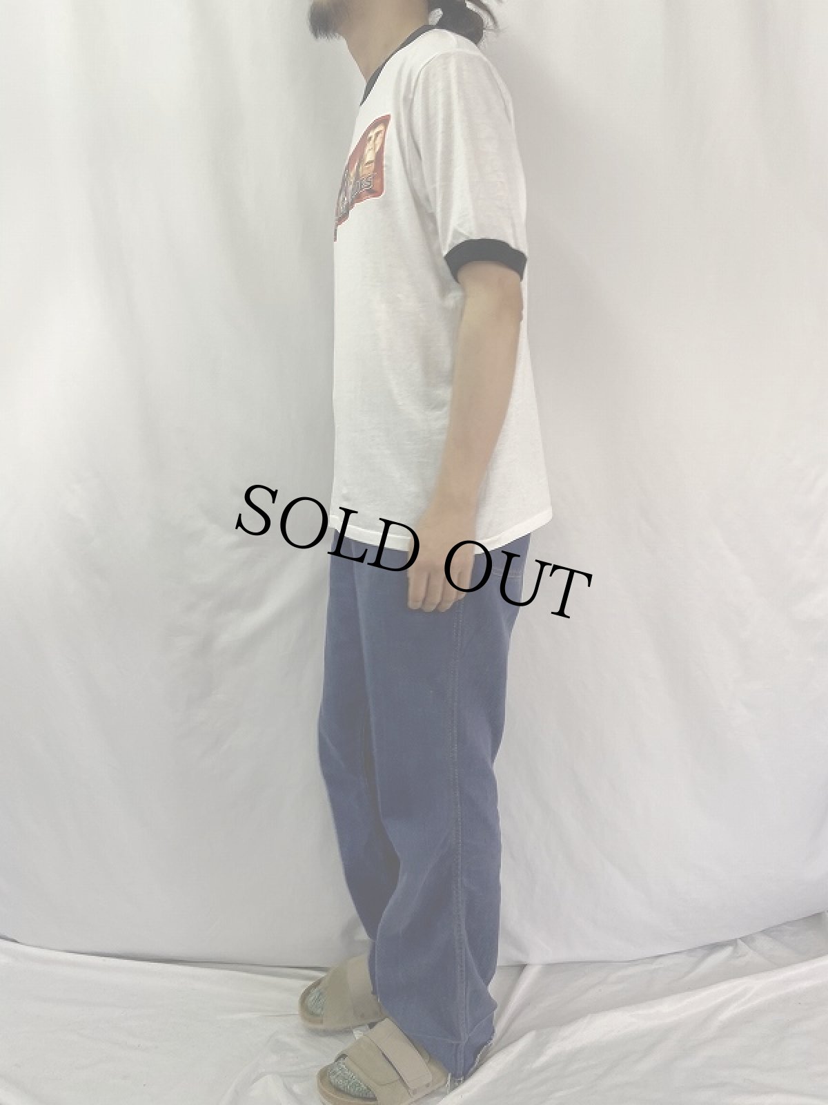 画像3: 90's〜 PLANET OF THE APES USA製 映画プリントリンガーTシャツ L (3)