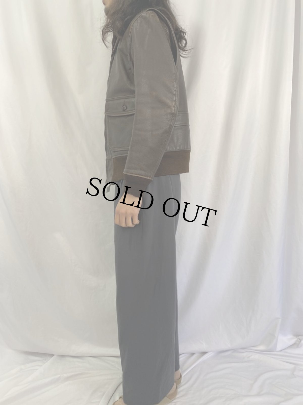 画像3: 70's U.S.NAVY G-1フライトジャケット ETYPE SIZE38 (3)