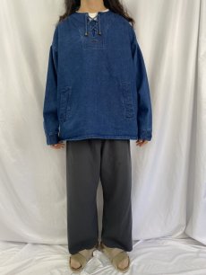 画像2: Lee Valley Smocks レースアップデニムスモック (2)