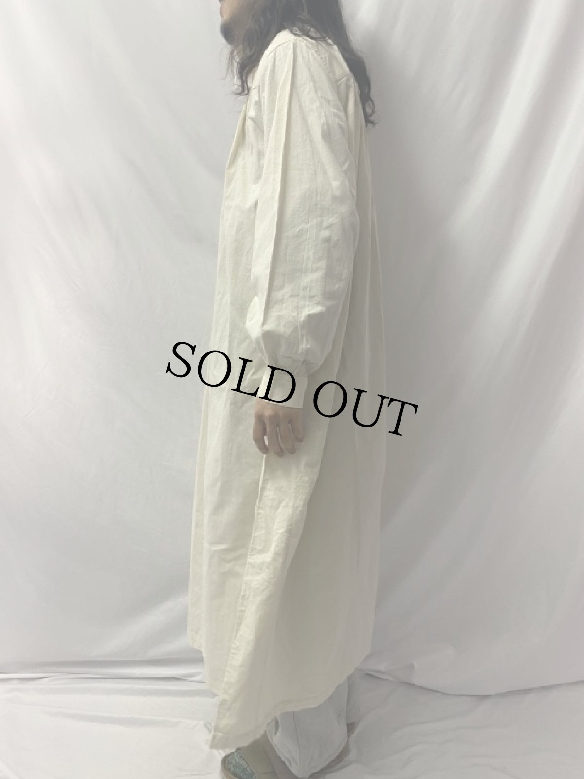 画像3: 20's〜30's FRENCH コットンスモックシャツ (3)