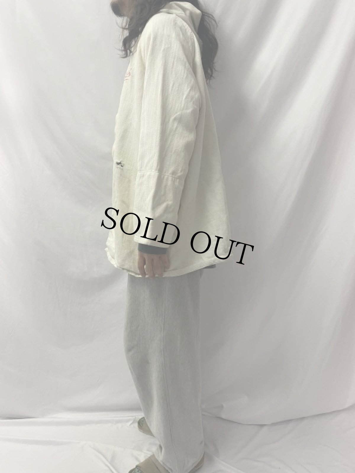 画像3: 50's EURO Bragard ヘリンボーン織り メティスリネン フードコート (3)