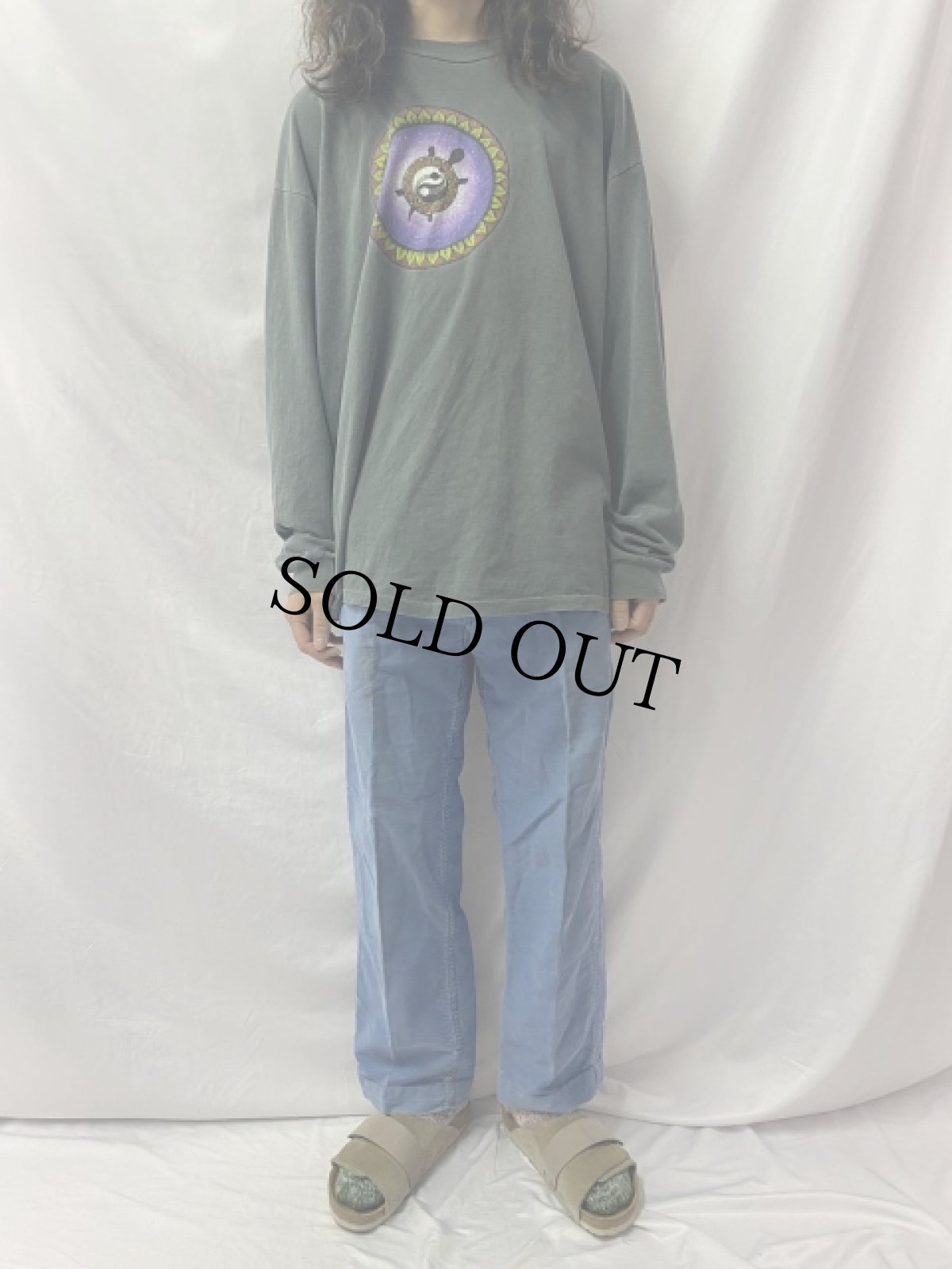 画像2: 50〜60's EURO モールスキン ワークパンツ W34 (2)