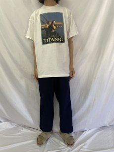 画像2: 90's TITANIC ロマンス映画プリントTシャツ XL (2)
