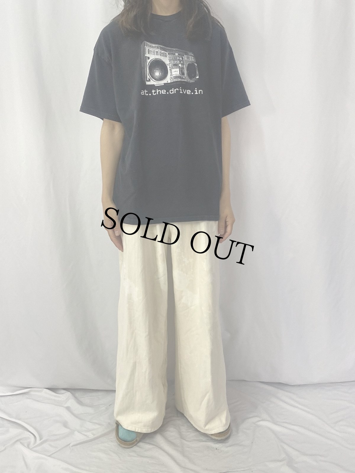 画像2: 2000's At The Drive-In ポストハードコアバンド プリントTシャツ BLACK XL (2)