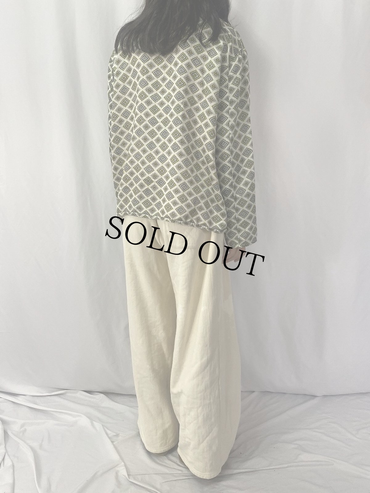 画像4: 60's EURO 総柄パジャマシャツ SIZE54 (4)