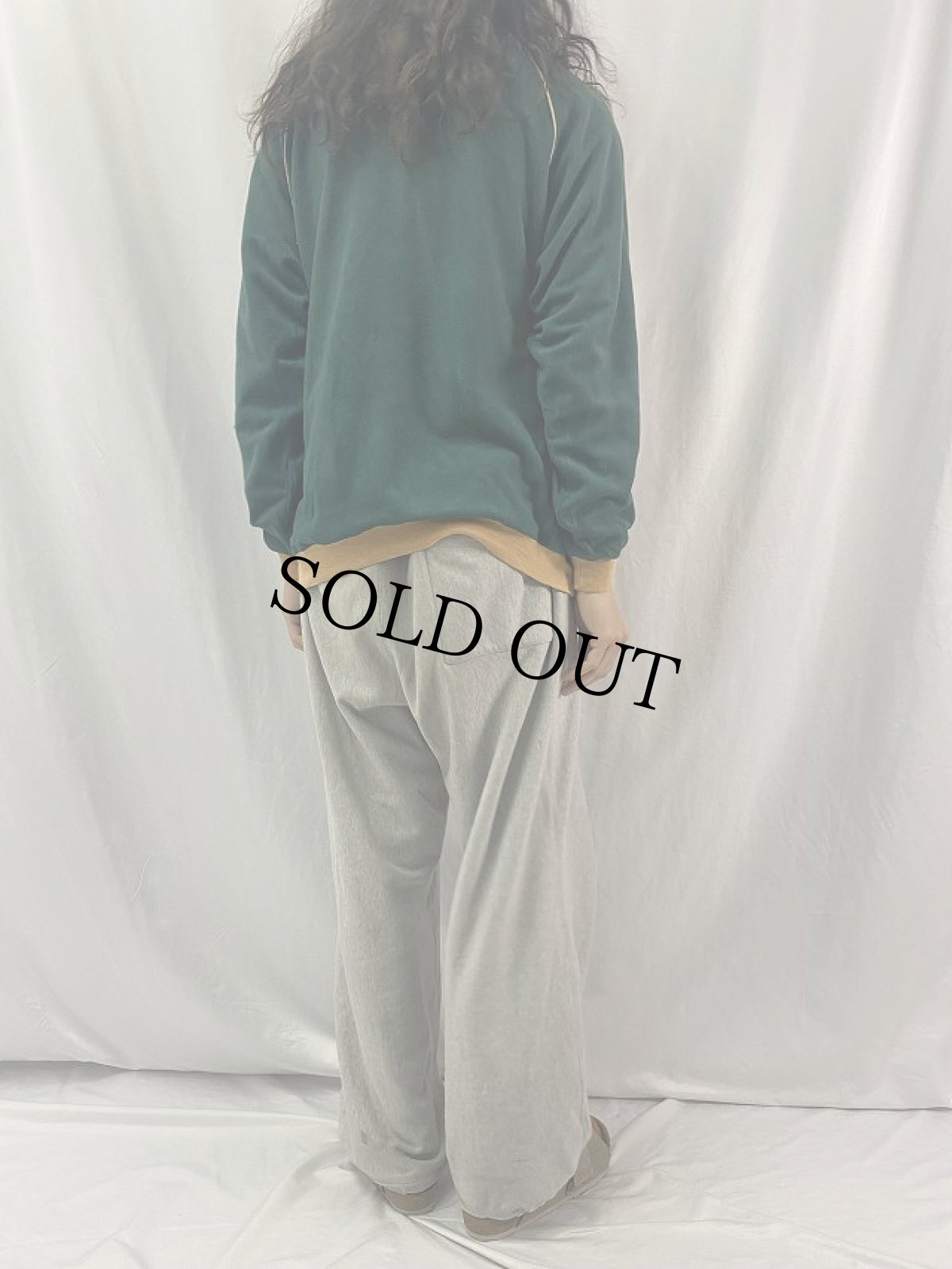 画像5: 80's Champion トリコタグ USA製 "Sea Island" Vネック ベロアカットソー XL (5)