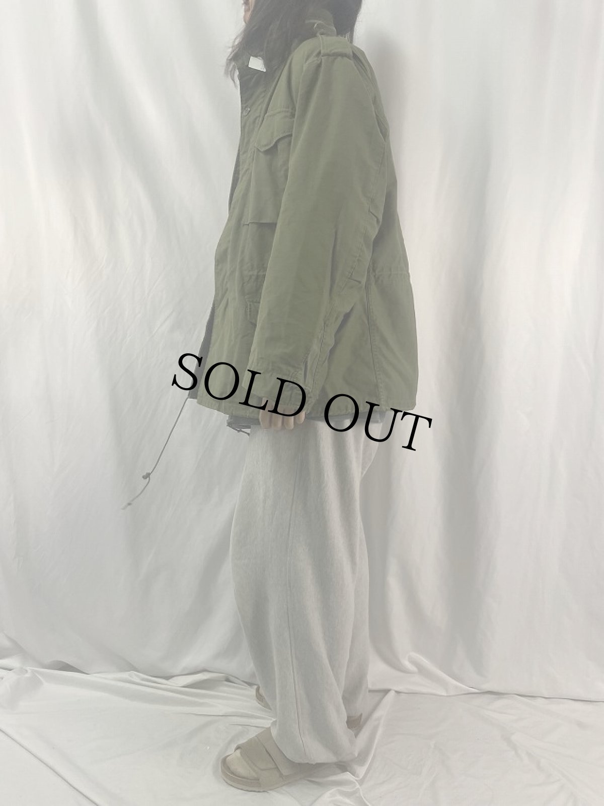 画像3: 60's U.S.MILITARY M-65 フィールドジャケット 3rd REGULAR-MEDIUM (3)