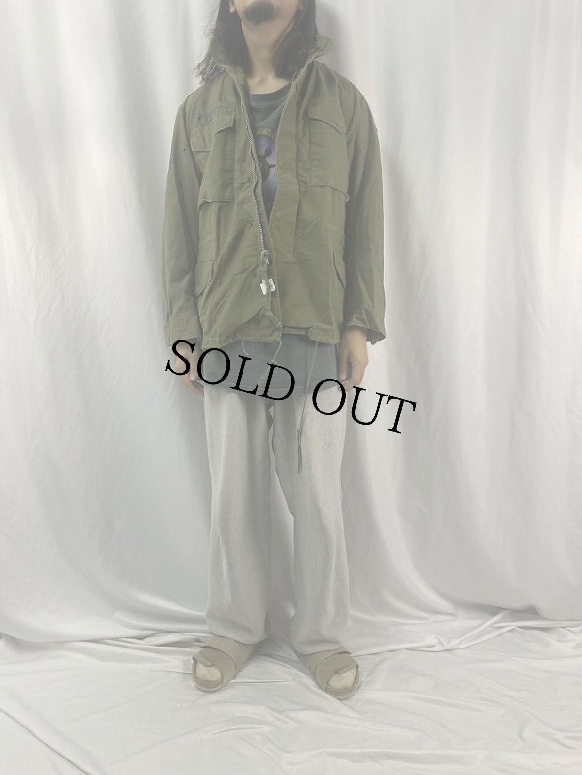 画像2: 60's U.S.MILITARY M-65 フィールドジャケット 1st (2)