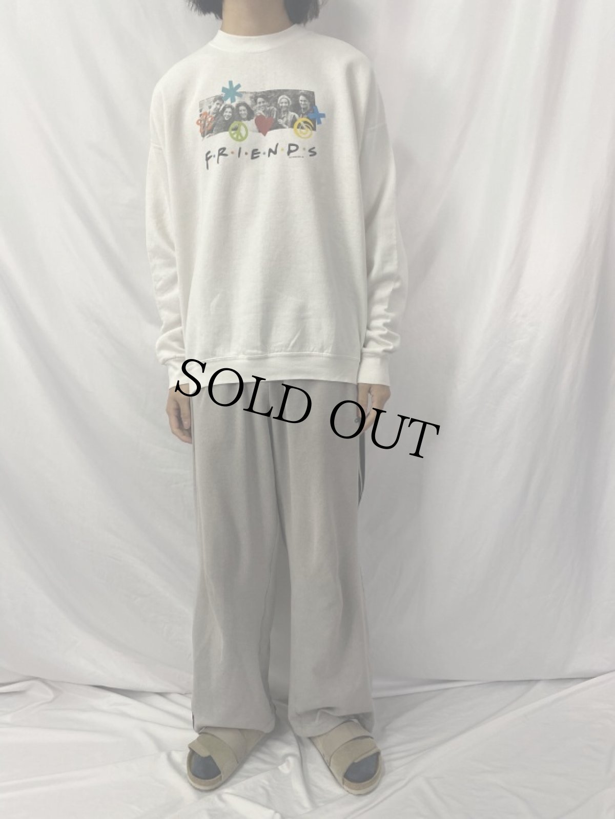 画像2: 90's F・R・I・E・N・D・S テレビドラマプリントスウェット XL (2)