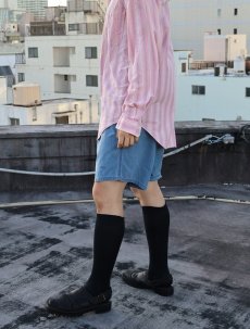画像1: 90's Ocean Pacific ロゴ刺繍 コットンショーツ L (1)
