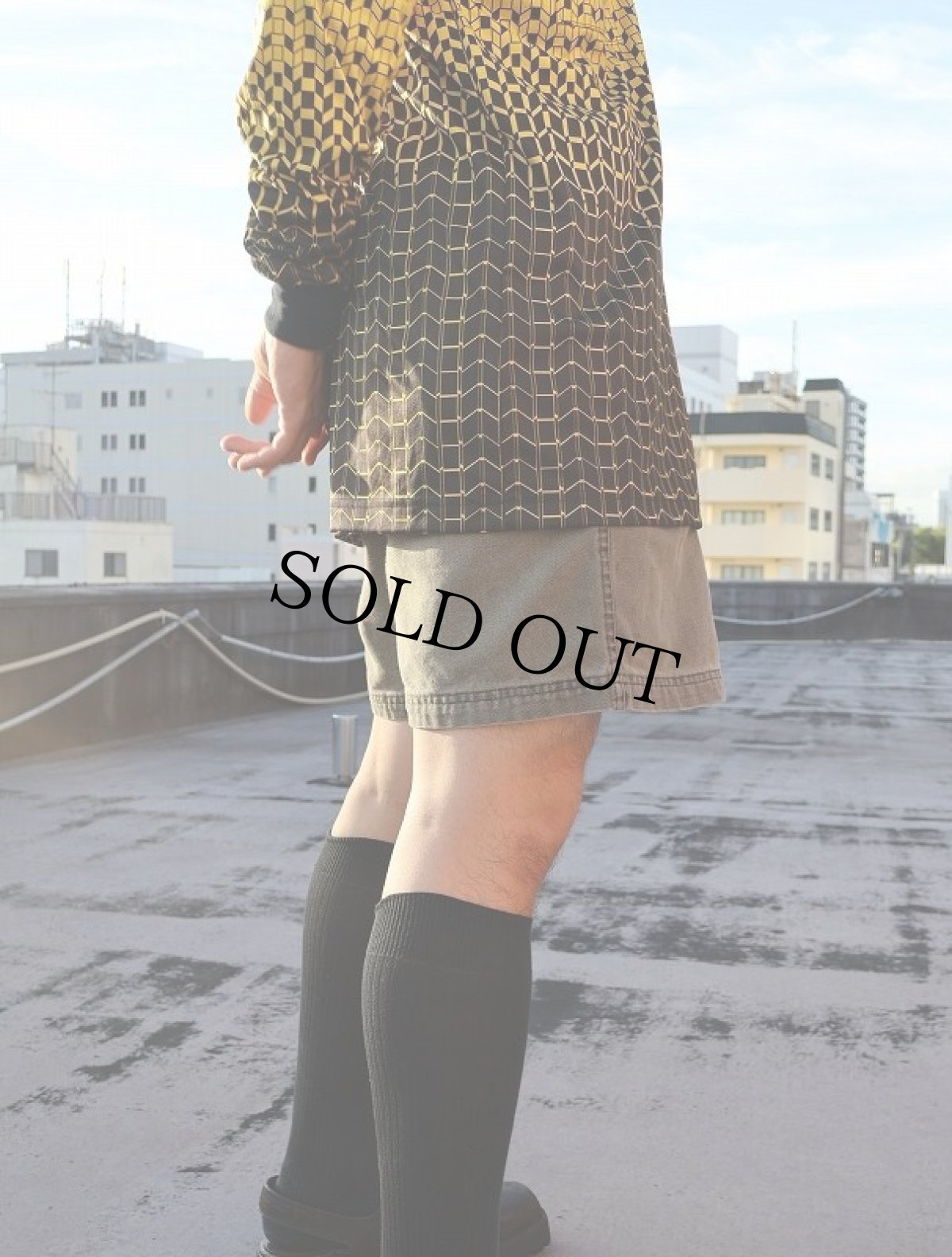 画像2: POWELL PERALTA USA製 ロゴ刺繍 コットンショーツ 33 (2)