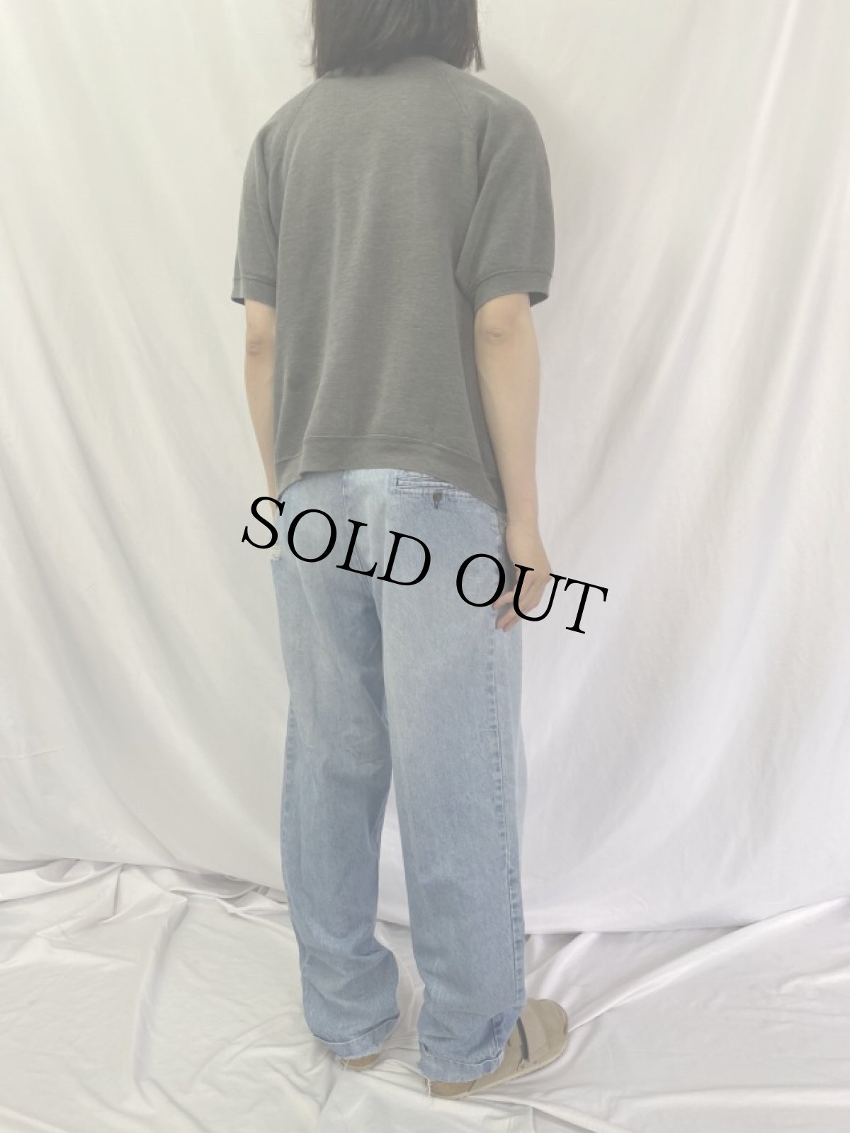 画像4: 70's 半袖ラグランスウェット 無地 (4)