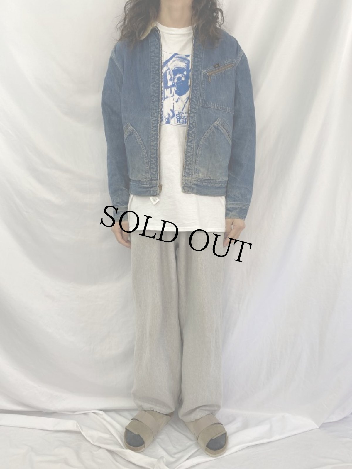 画像2: 60〜70's Lee 191-LB USA製 ブランケットライナー デニムジャケット SIZE40R (2)