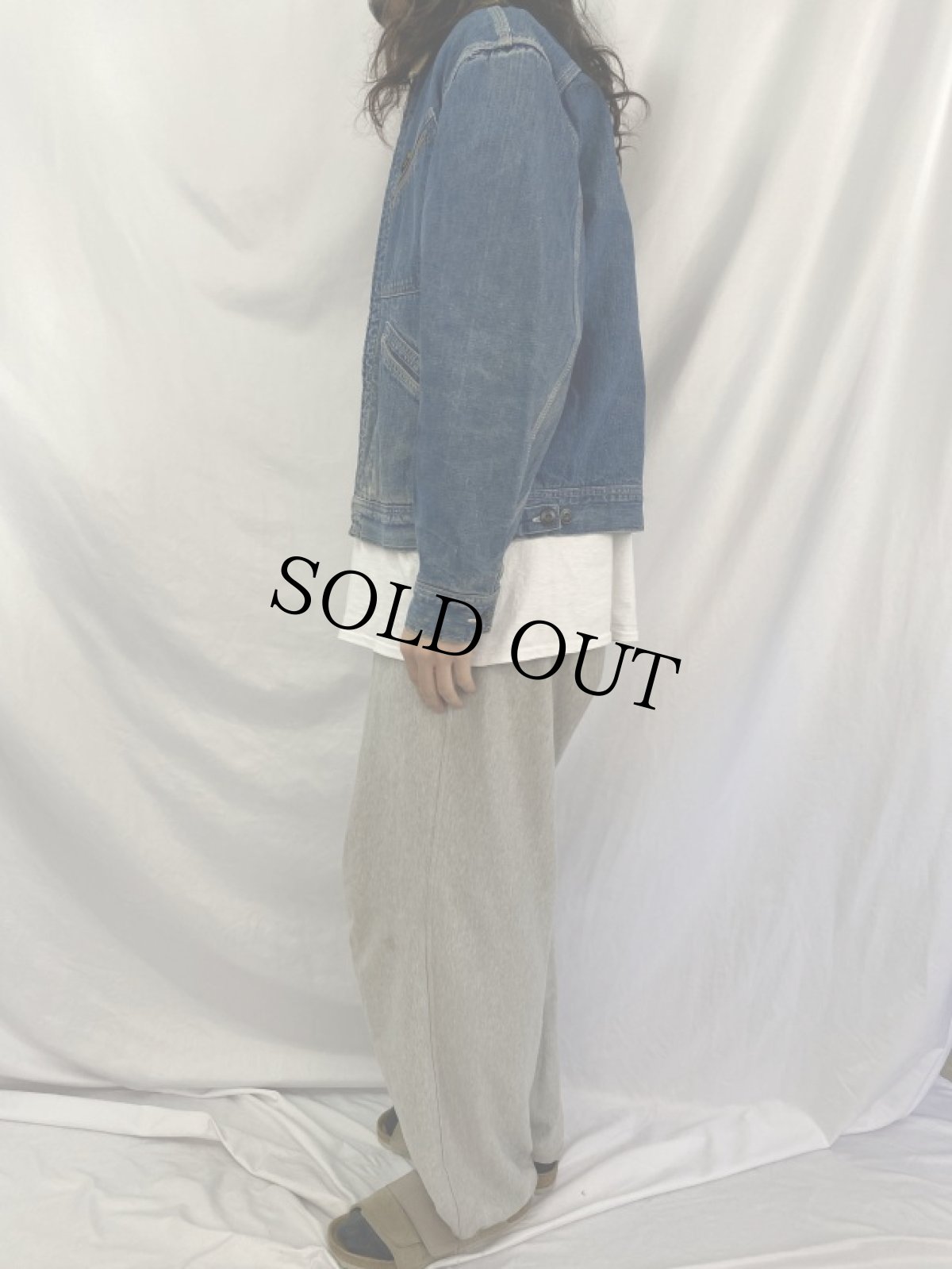 画像3: 60〜70's Lee 191-LB USA製 ブランケットライナー デニムジャケット SIZE40R (3)