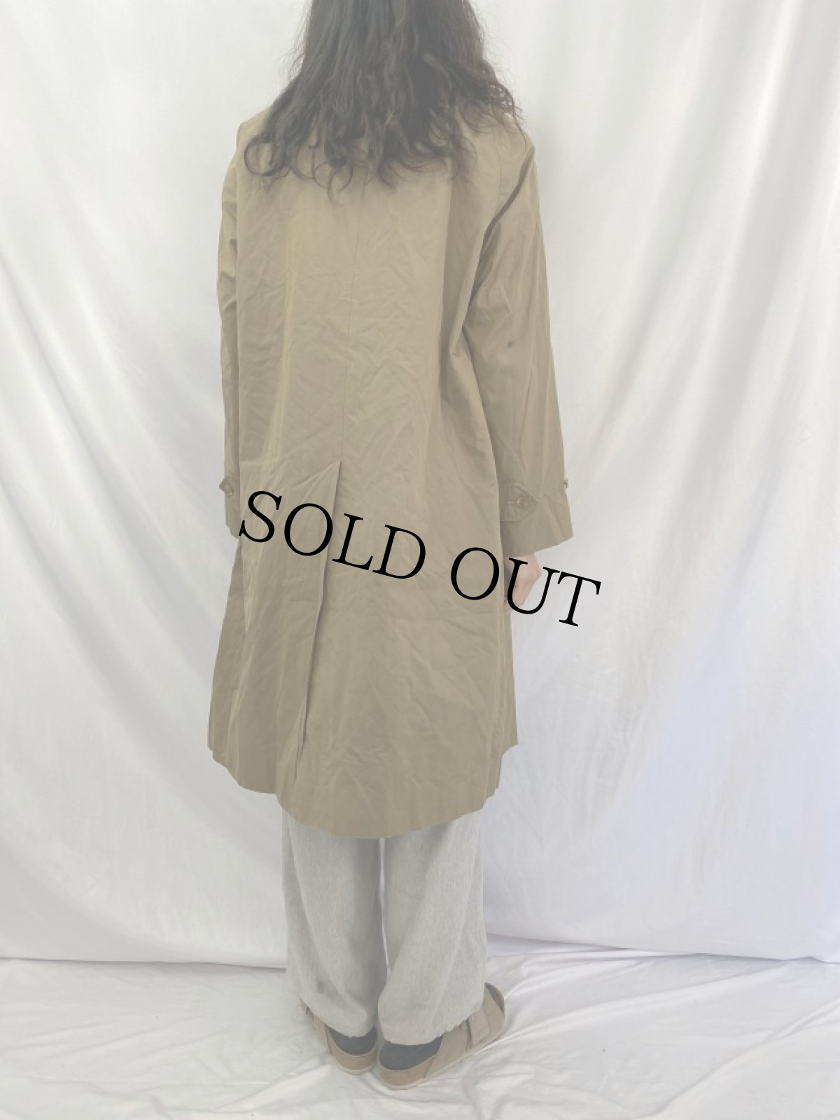 画像4: 70〜80's Burberrys' ENGLAND製 "一枚袖" バーバリークロス ステンカラーコート (4)