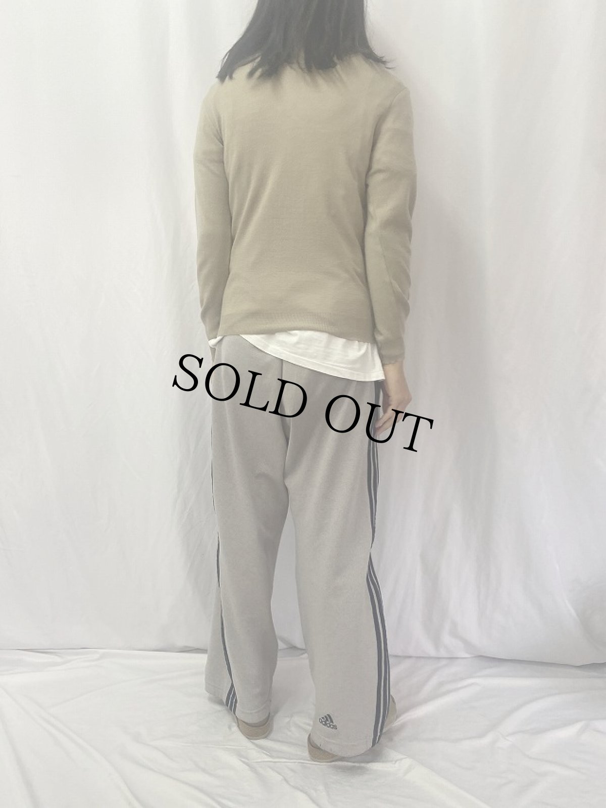 画像4: 60〜70's ARISTOCRAT CANADA製 レイヤードデザイン 長袖ニットポロシャツ M (4)