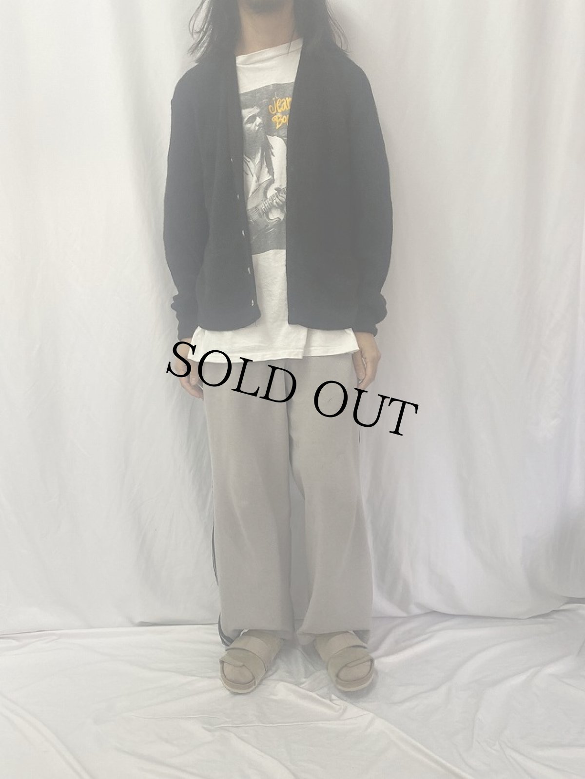 画像2: 60〜70's アルパカニットカーディガン (2)