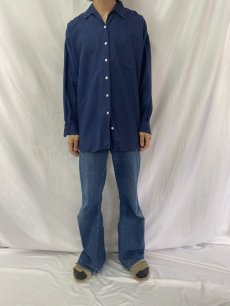 画像2: 80〜90's GAP リネン×コットン オープンカラーシャツ L (2)