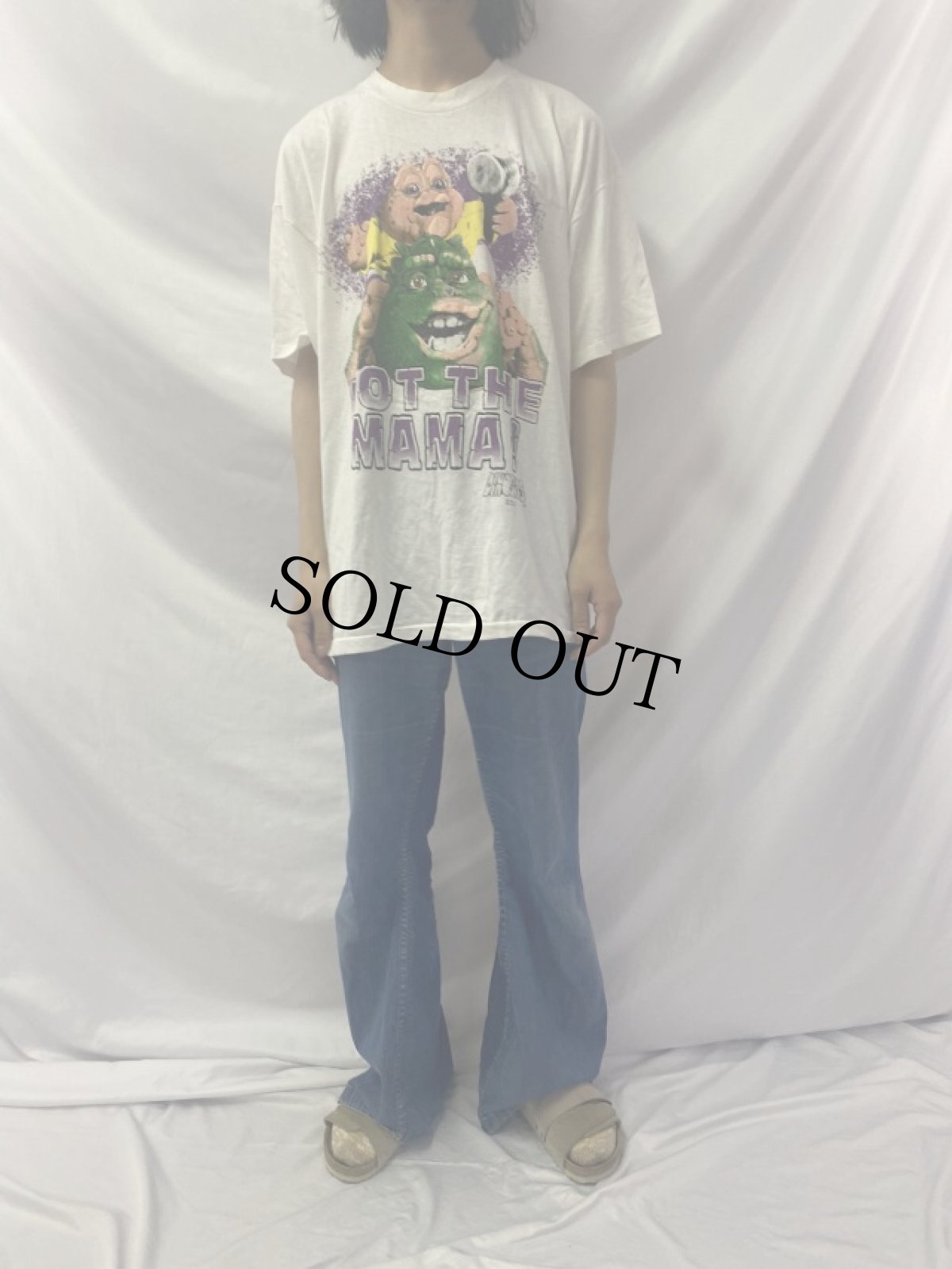 画像2: 90's Disney DINOSAURS USA製 キャラクター 発泡プリントTシャツ XL (2)