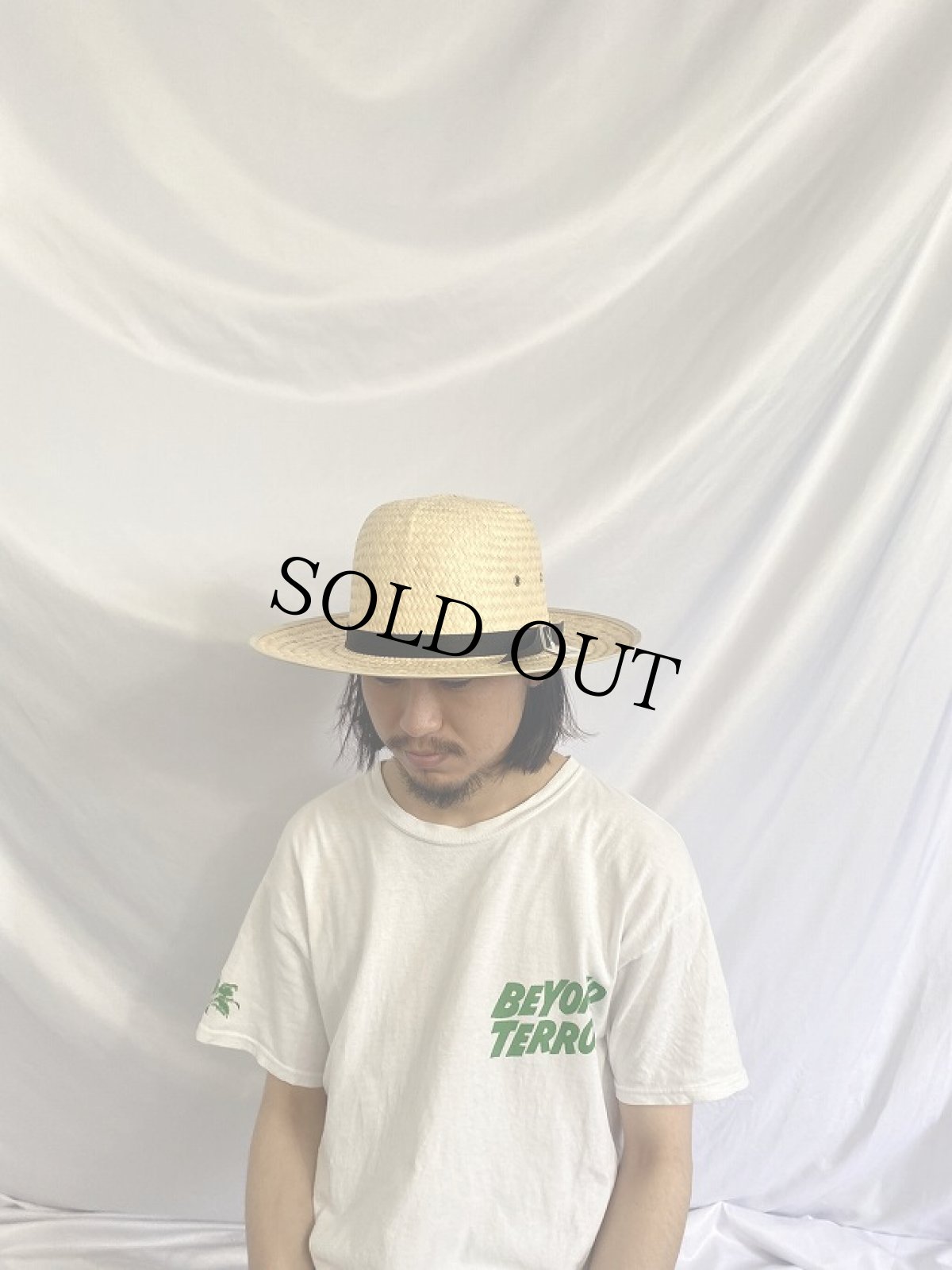 画像2: SUNSET STRAW HATS USA製 ストローハット XLG (2)