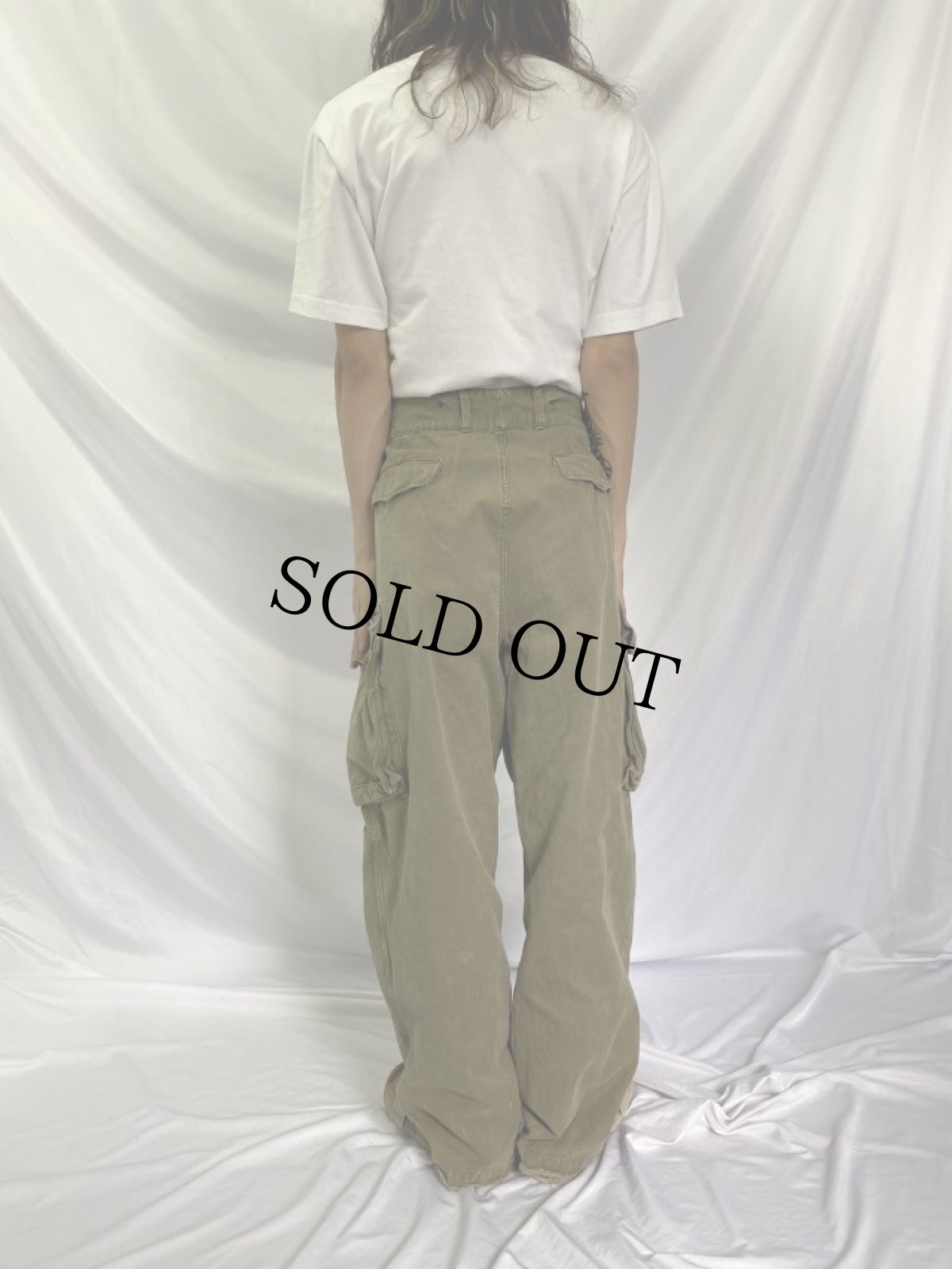 画像4: 40's French Army M-47カーゴパンツ 前期 W39 (4)