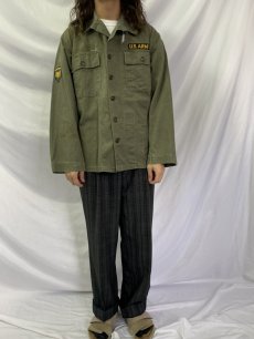 画像2: 40〜50's U.S.ARMY M-47 HBT ユーティリティシャツ SIZE36R (2)