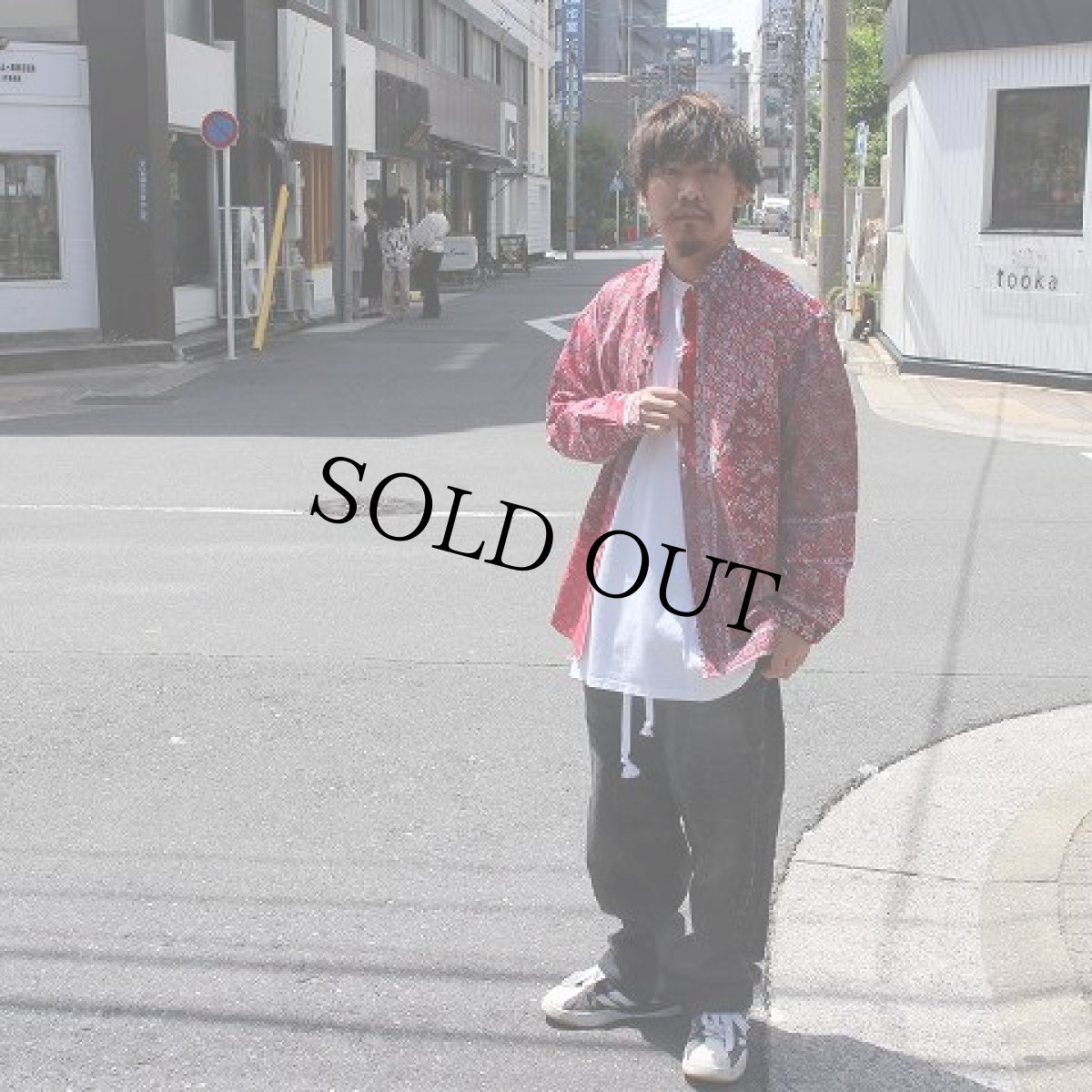 画像2: ink "EUB DIA L/S" RED 【L】 (2)