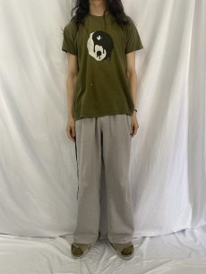 画像3: 80's USA製 陰陽デザイン プリントTシャツ L (3)