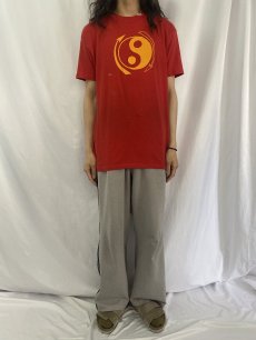 画像3: 80's USA製 陰陽プリントTシャツ XL (3)