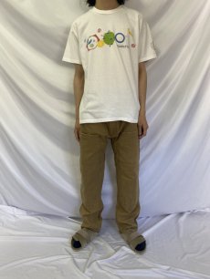 画像2: 90's swatch USA製 時計ブランド スタッフTシャツ L (2)