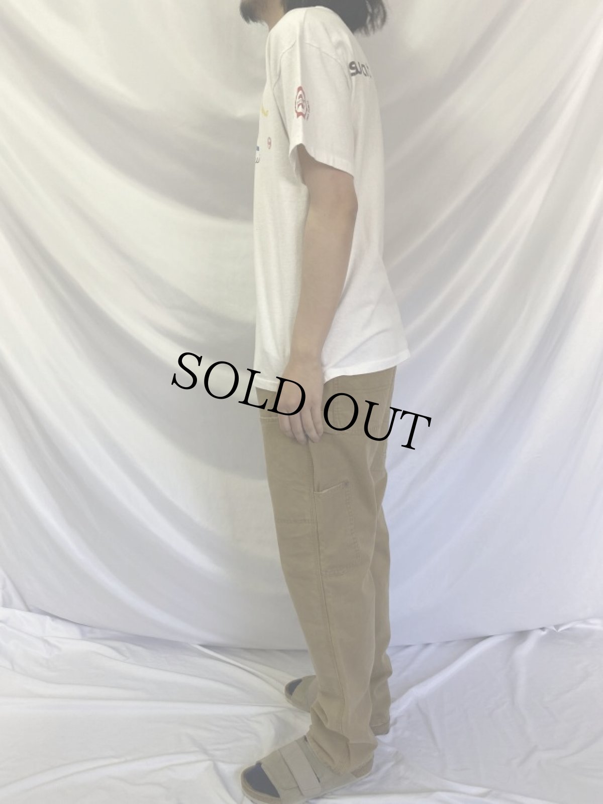 画像3: 90's swatch USA製 時計ブランド スタッフTシャツ L (3)