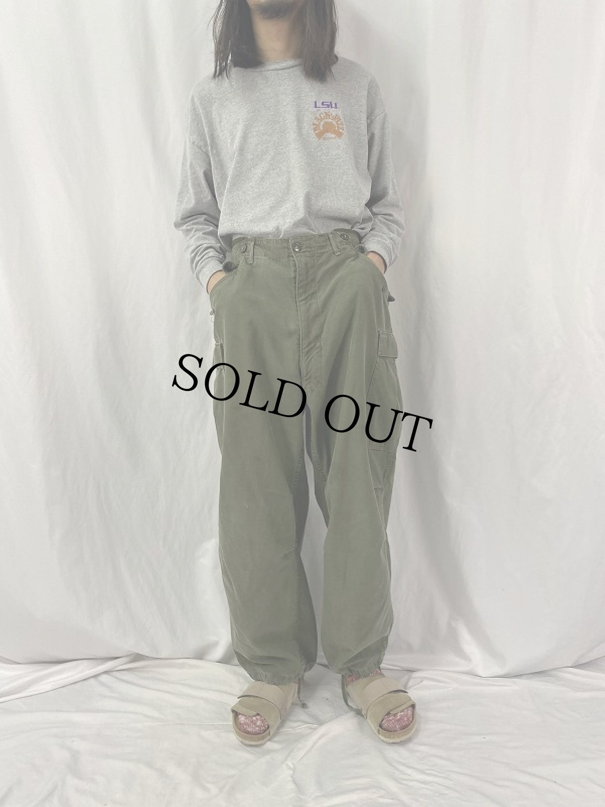 画像2: 50's U.S.ARMY M-51 フィールドパンツ REGULAR-LARGE (2)