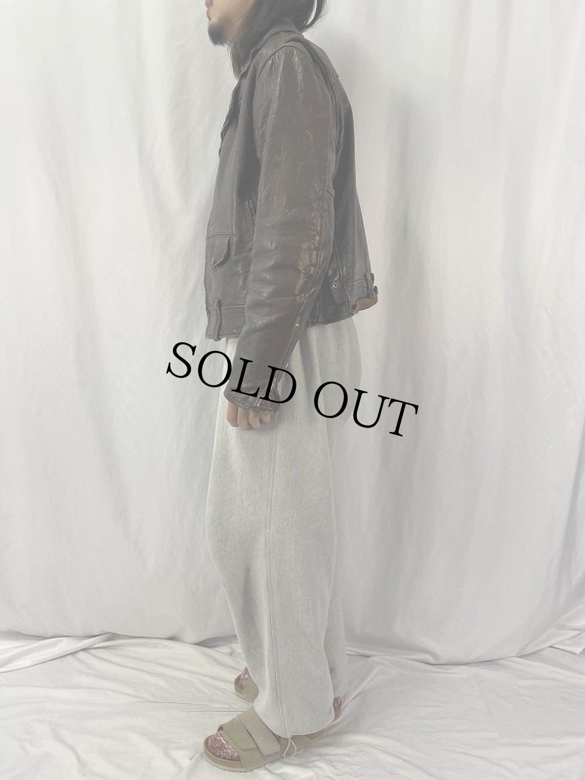 画像3: 70's Berman's ダブルライダースジャケット SIZE42 (3)