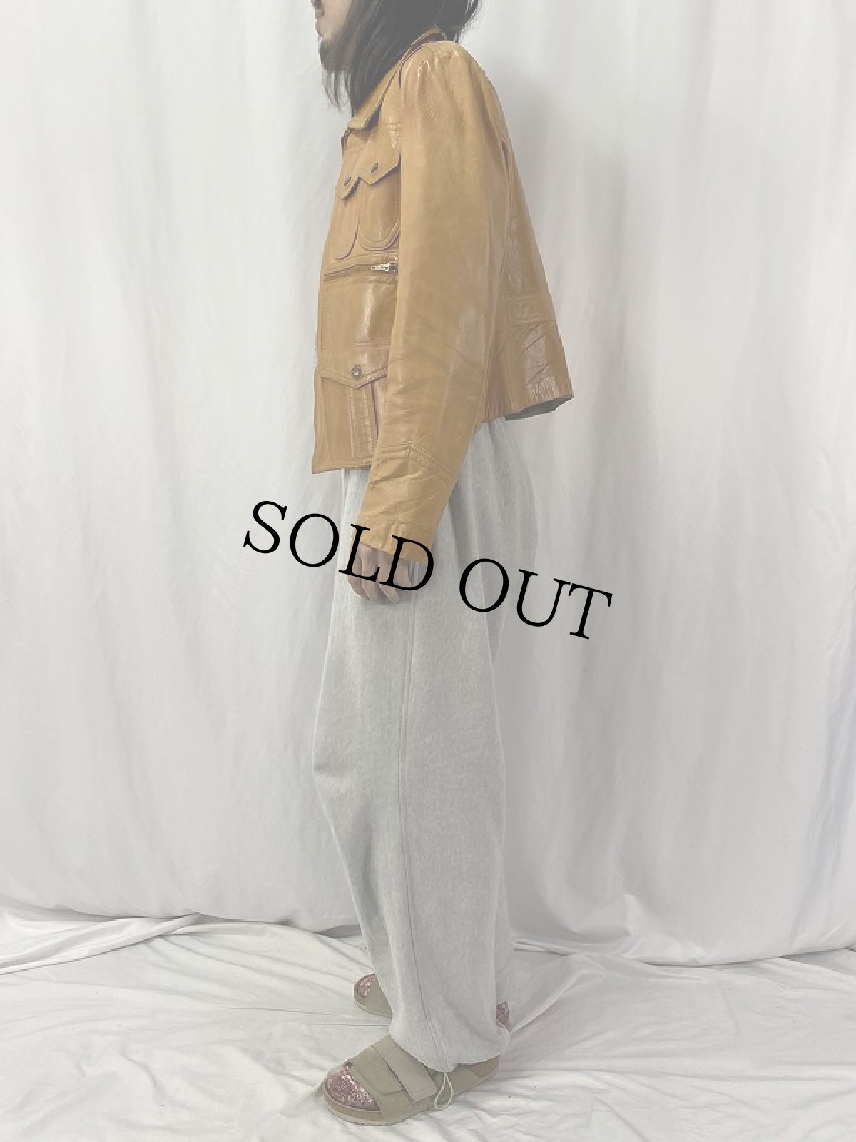 画像3: 60's ウエスタンレザージャケット SIZE44 (3)