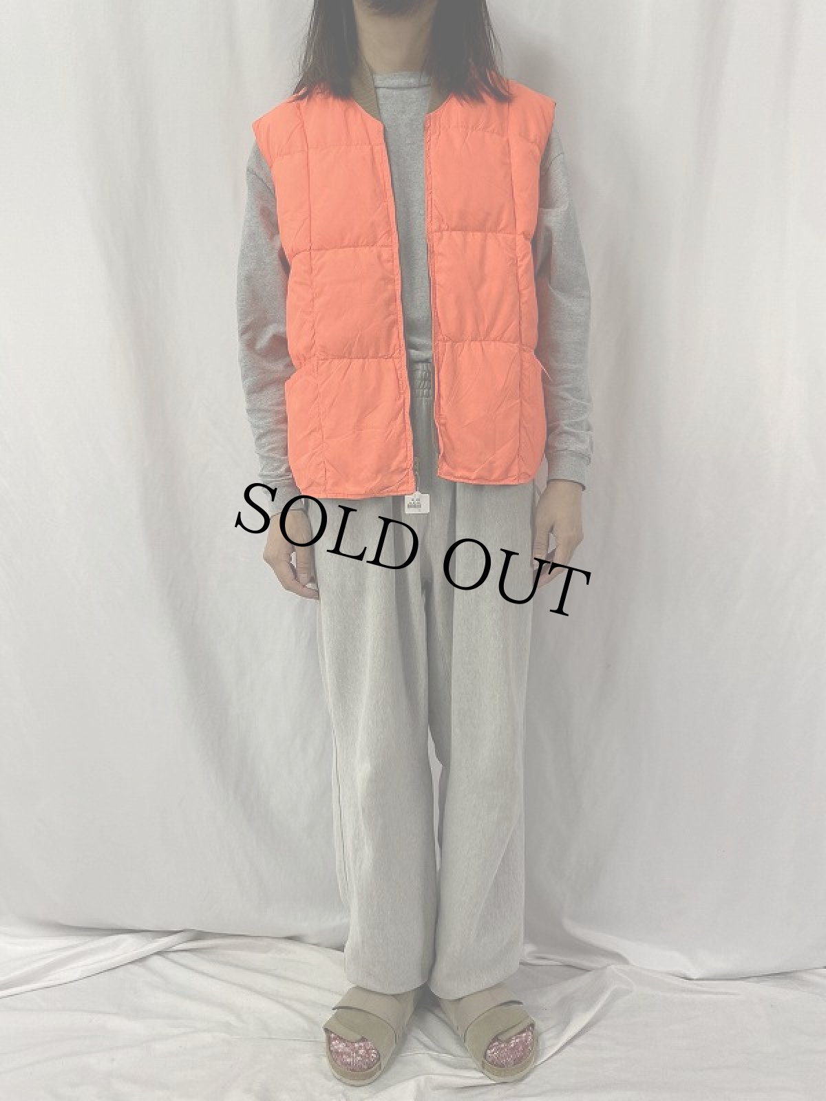 画像3: 70's USA製 リバーシブル ダウンベスト L (3)