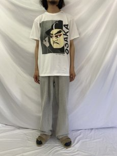画像2: 90's〜 木村光佑 JAPAN製 "OSAKA" アートプリントTシャツ (2)
