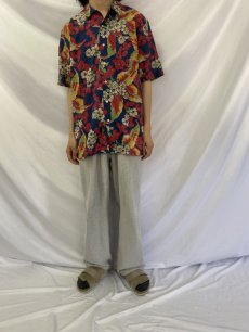 画像2: POLO Ralph Lauren "CLAYTON" 花柄 コットンアロハシャツ L (2)