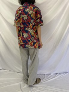 画像4: POLO Ralph Lauren "CLAYTON" 花柄 コットンアロハシャツ L (4)