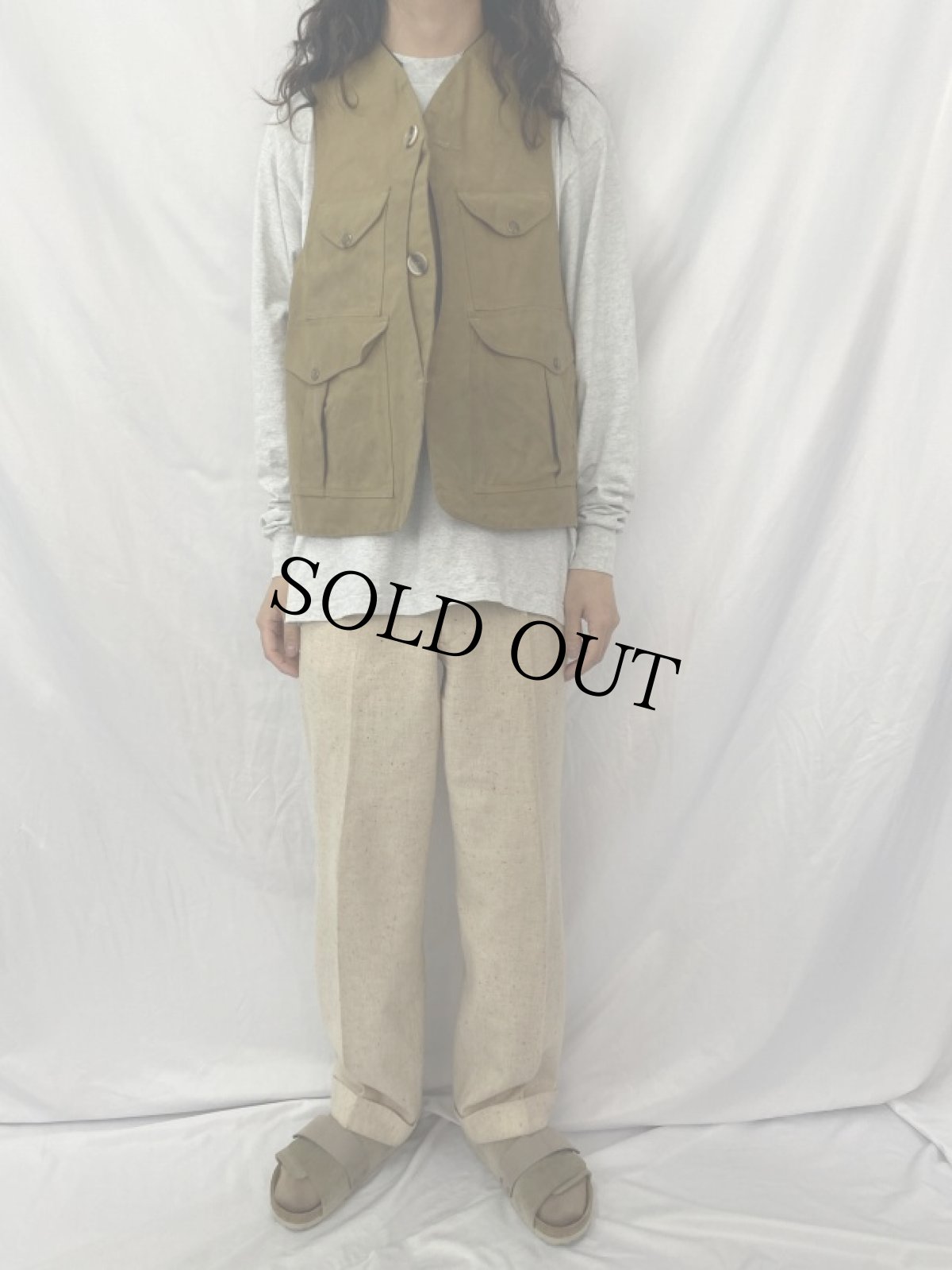 画像2: FILSON USA製 オイルフィニッシュハンティングベスト SM (2)