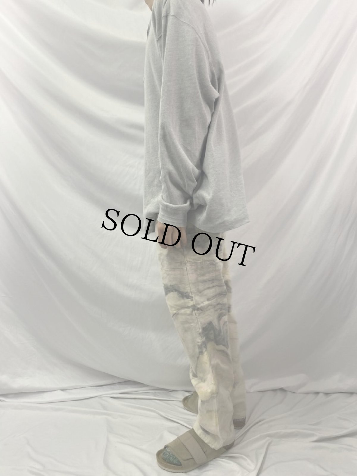 画像3: USA製 マーブル染め ダブルニー ペインターパンツ W31 (3)