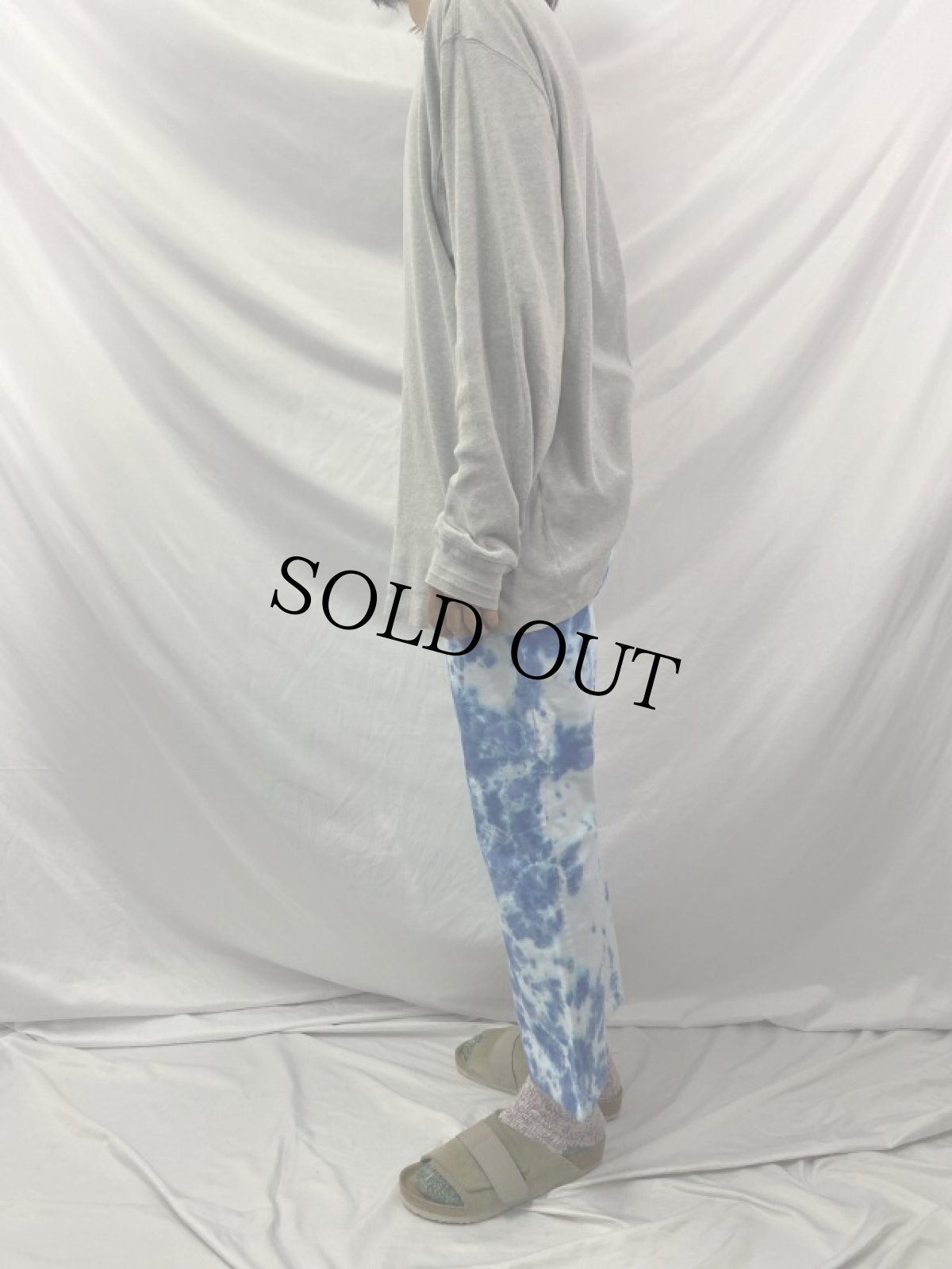 画像3: 70's MAVERICK USA製 "CLOUDY DYE" タイダイ フレアパンツ W32 (3)