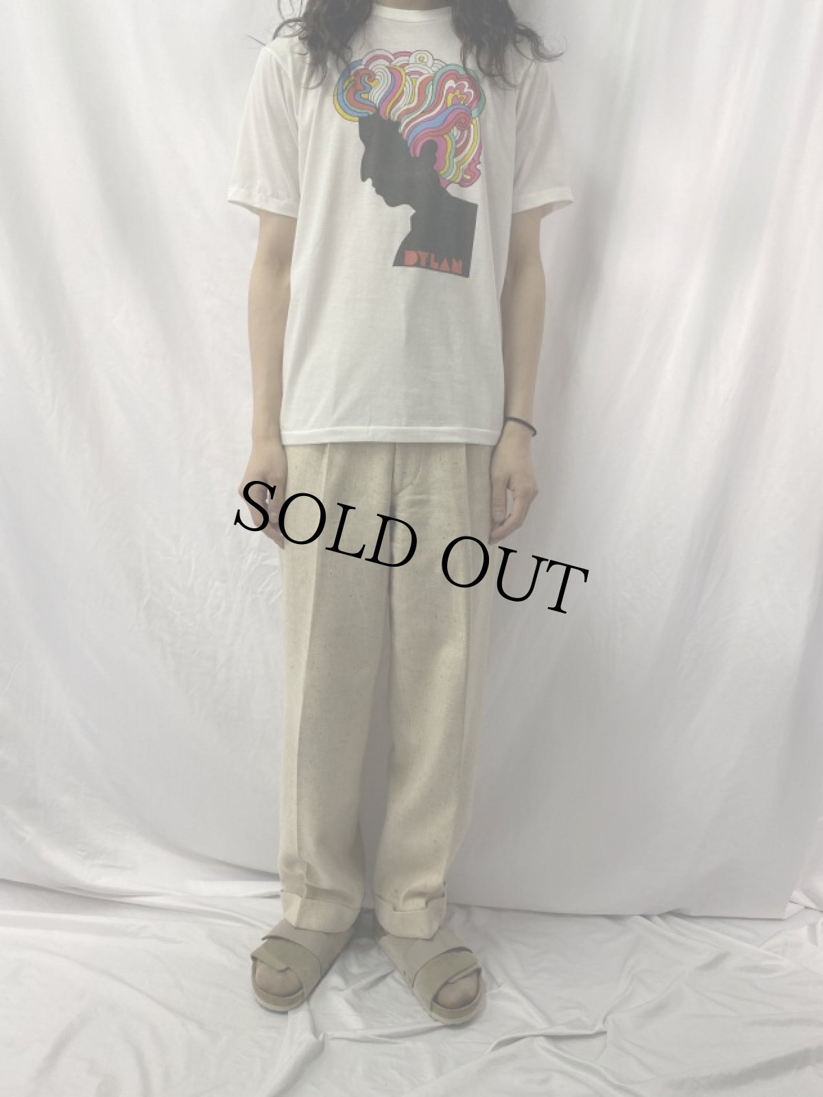 画像3: 70〜80's Milton Glaser "BOB DYLAN" アートプリントTシャツ (3)