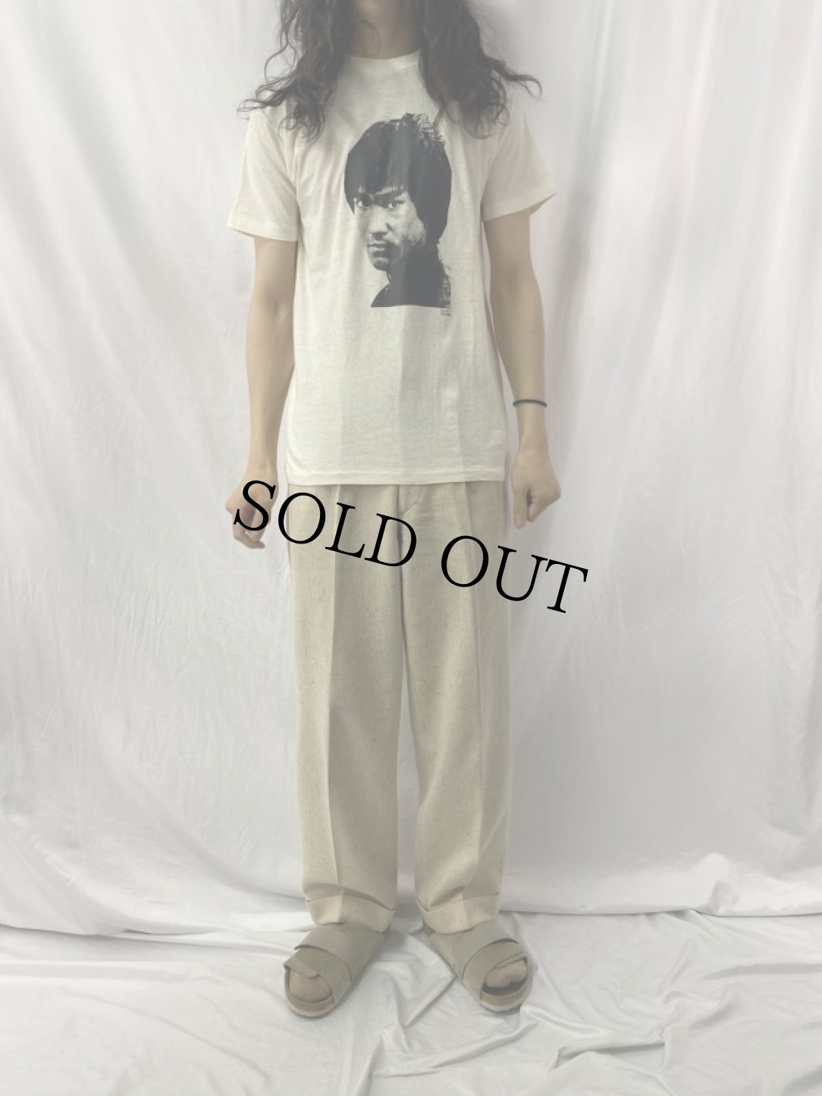 画像3: 70's Bruce Lee ハリウッド俳優プリントＴシャツ L (3)