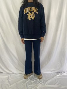 画像3: 80's Champion REVERSE WEAVE トリコタグ USA製 "NOTRE DAME" プリントスウェット XL (3)