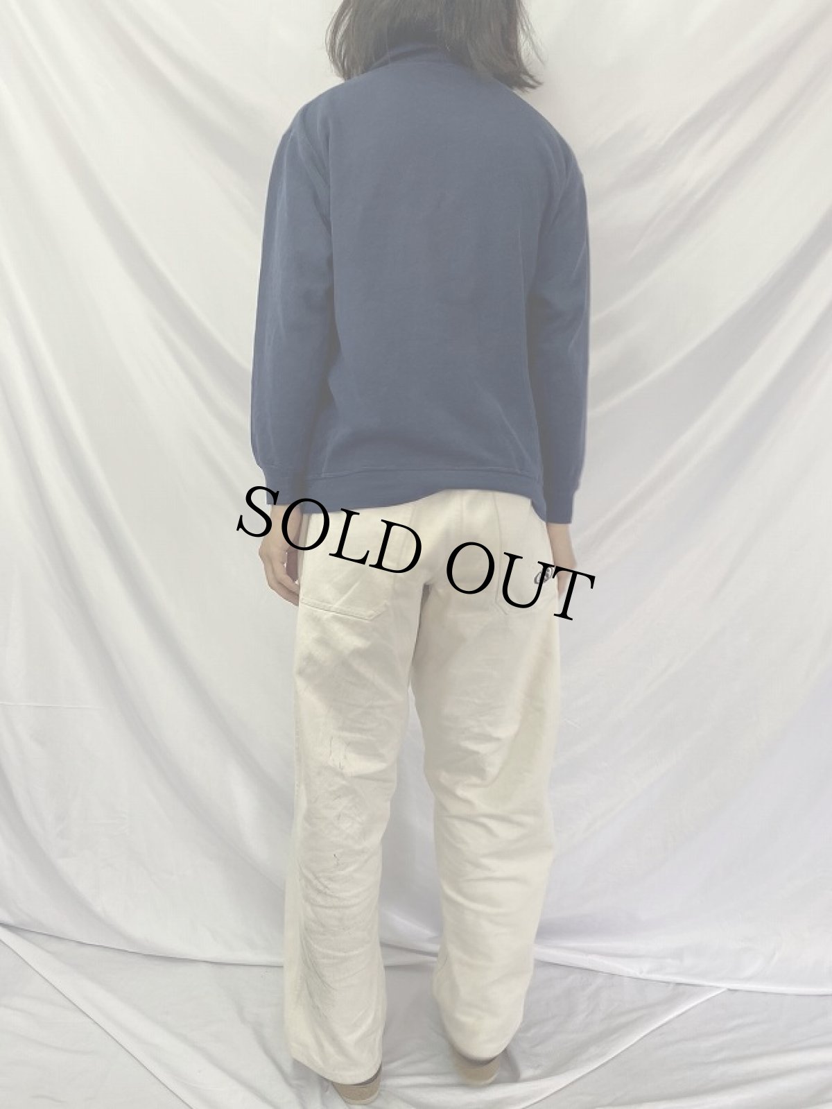 画像4: 60's CASUAL WEAR ハーフジップスウェット XL (4)