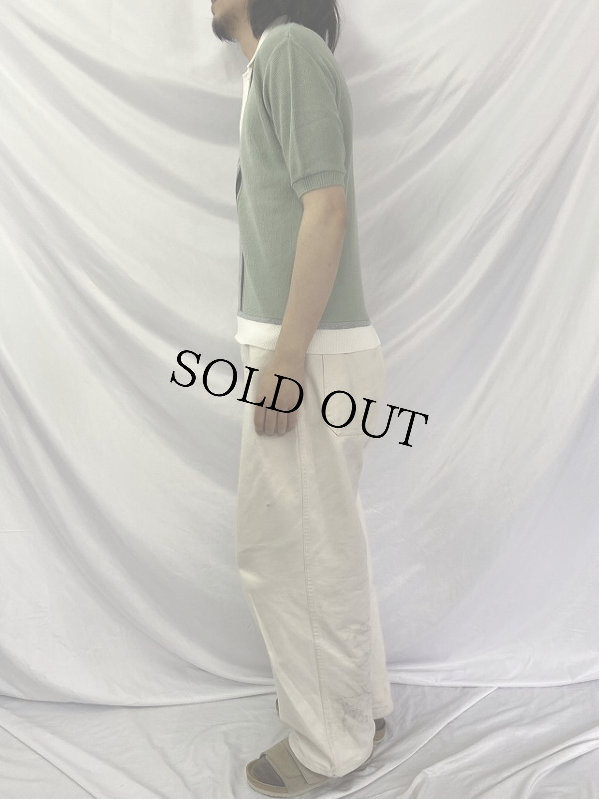 画像3: 70's PULITAN バンロンポロシャツ L (3)