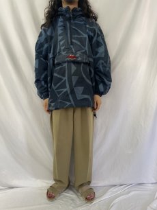画像2: 90's QUICKSILVER 総柄 アノラックパーカー M (2)