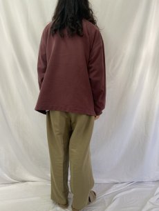 画像4: 90's QUICKSILVER ストライプ柄 ハイネックスウェット XL (4)